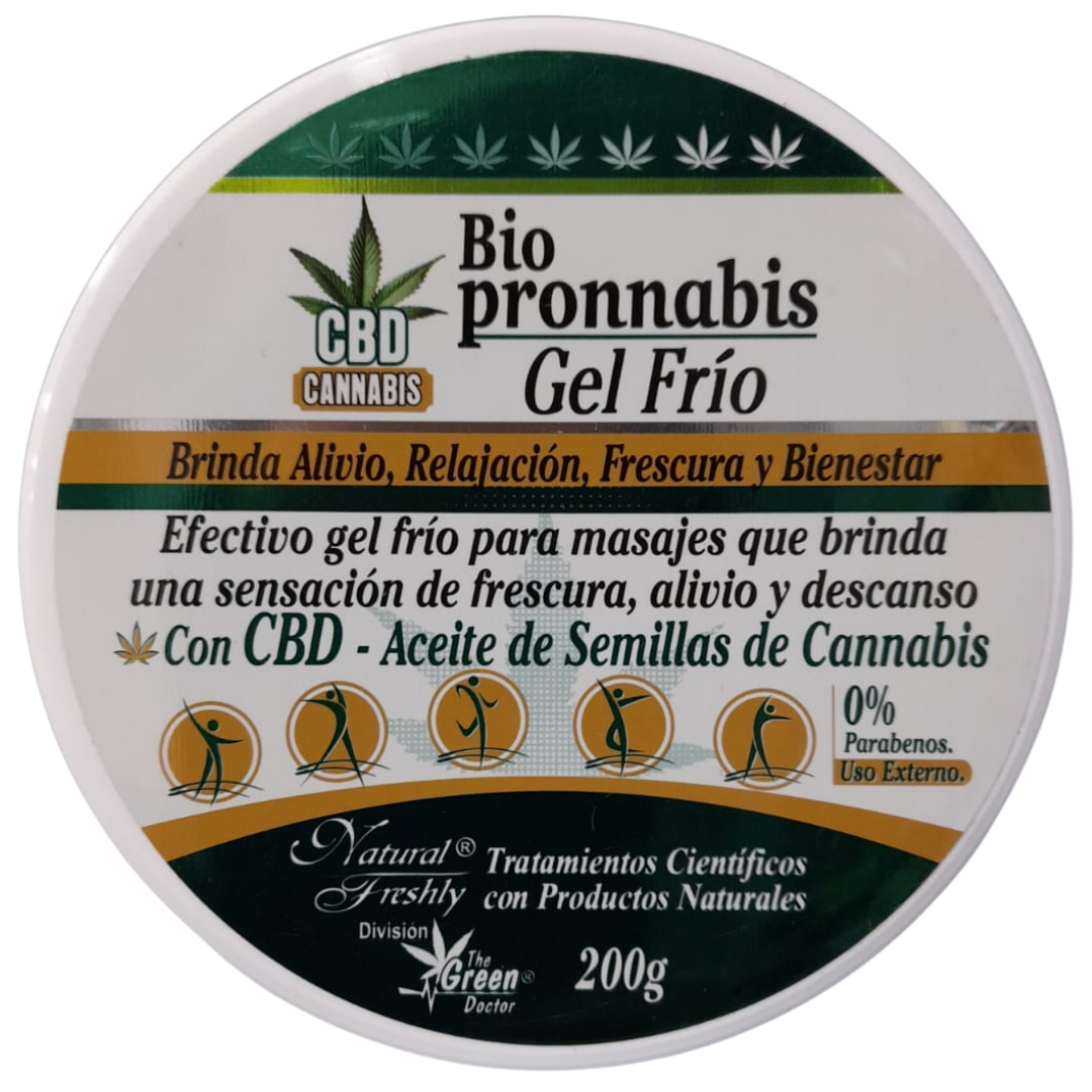Gel Frío Biopronnabis CBD CANNABIS - Natural Freshly - Frasco 200 gr –  Tienda Naturista Bukalad